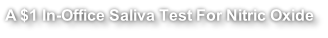 A $1 In-Office Saliva Test For Nitric Oxide